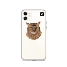 Load image into Gallery viewer, "SPARKLES" (iPhone Case-Brown Cat)