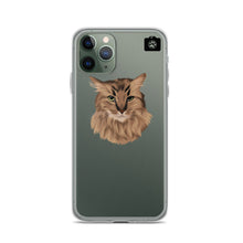 Load image into Gallery viewer, "SPARKLES" (iPhone Case-Brown Cat)