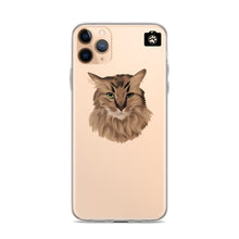 Load image into Gallery viewer, "SPARKLES" (iPhone Case-Brown Cat)