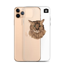 Load image into Gallery viewer, "SPARKLES" (iPhone Case-Brown Cat)