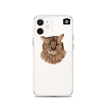 Load image into Gallery viewer, "SPARKLES" (iPhone Case-Brown Cat)