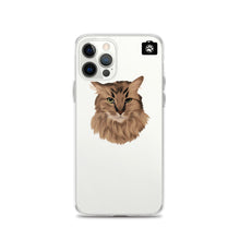 Load image into Gallery viewer, "SPARKLES" (iPhone Case-Brown Cat)