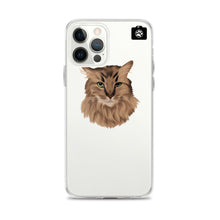 Load image into Gallery viewer, "SPARKLES" (iPhone Case-Brown Cat)