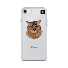 Load image into Gallery viewer, "SPARKLES" (iPhone Case-Brown Cat)