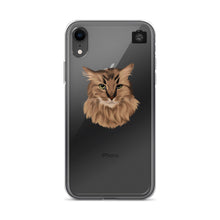 Load image into Gallery viewer, "SPARKLES" (iPhone Case-Brown Cat)