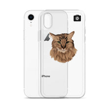 Load image into Gallery viewer, "SPARKLES" (iPhone Case-Brown Cat)