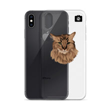 Load image into Gallery viewer, "SPARKLES" (iPhone Case-Brown Cat)