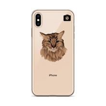 Load image into Gallery viewer, "SPARKLES" (iPhone Case-Brown Cat)