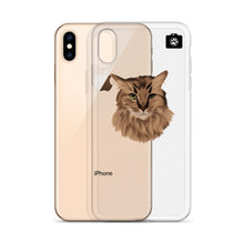 Load image into Gallery viewer, "SPARKLES" (iPhone Case-Brown Cat)