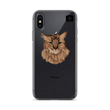Load image into Gallery viewer, "SPARKLES" (iPhone Case-Brown Cat)