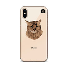 Load image into Gallery viewer, "SPARKLES" (iPhone Case-Brown Cat)