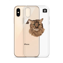 Load image into Gallery viewer, "SPARKLES" (iPhone Case-Brown Cat)